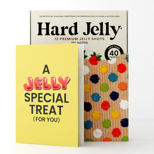 'Just Because' gift-wrapped Jelly Shots - with personalised card