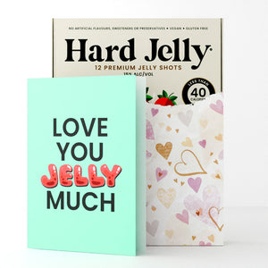 'Love You' gift-wrapped Jelly Shots - with personalised card